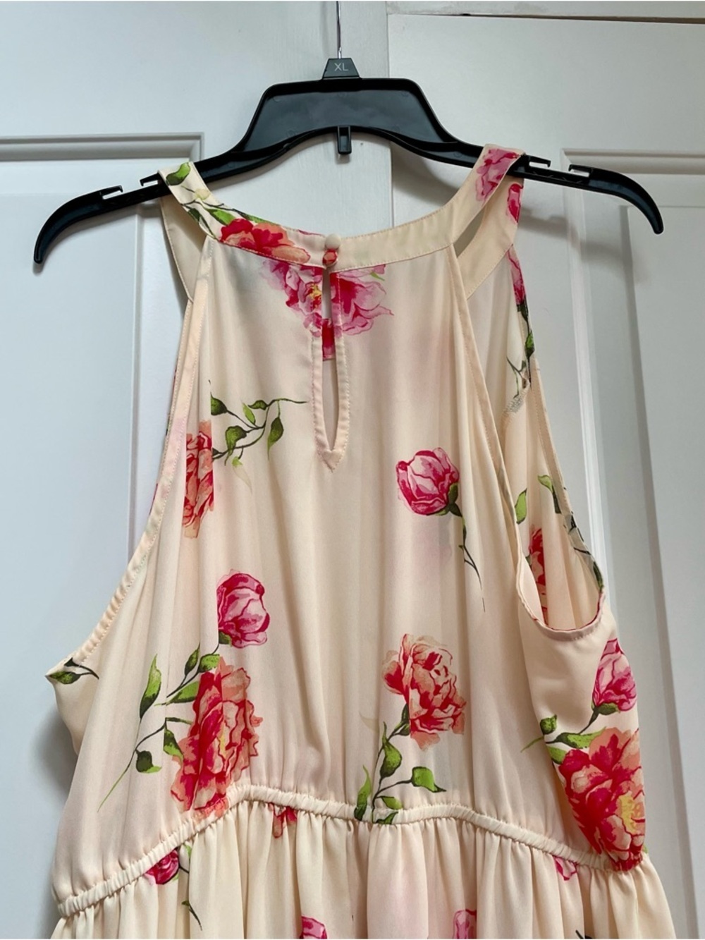 Torrid Ivory Floral Georgette High Low Tank Top Feminine Flowy Festival Pretty - Picture 11 of 15